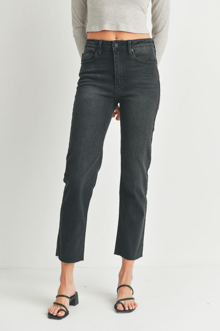 Just USA Black Wash Straight Leg – Middle Sister Boutique