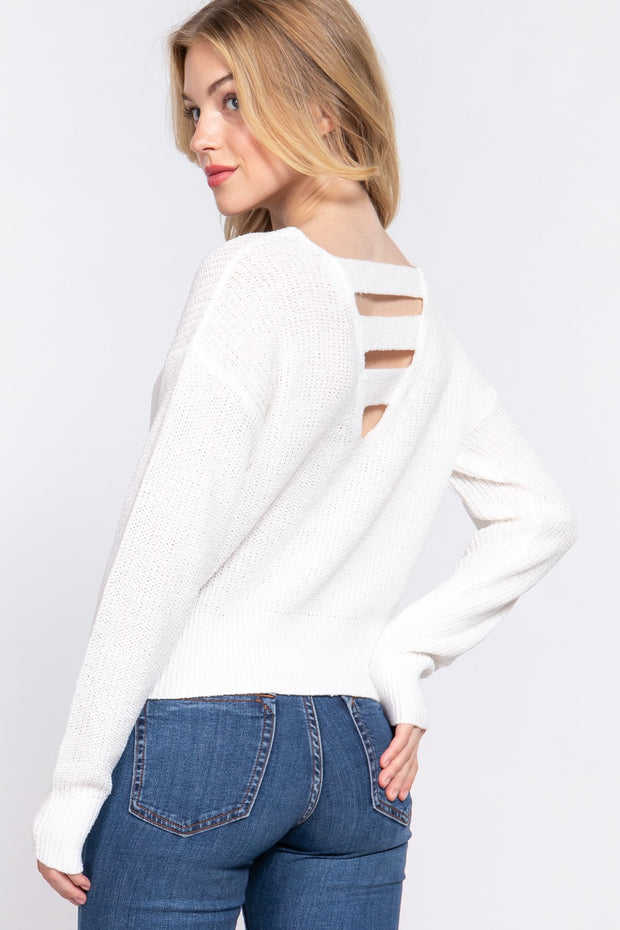 Strappy Back Sweater
