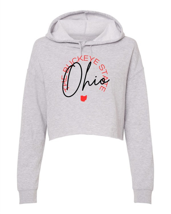 Ohio Crop Hoodie