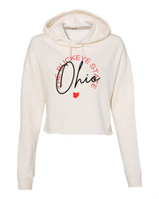 Ohio Crop Hoodie