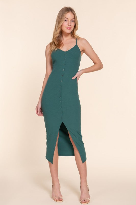 Sleek Midi Dress