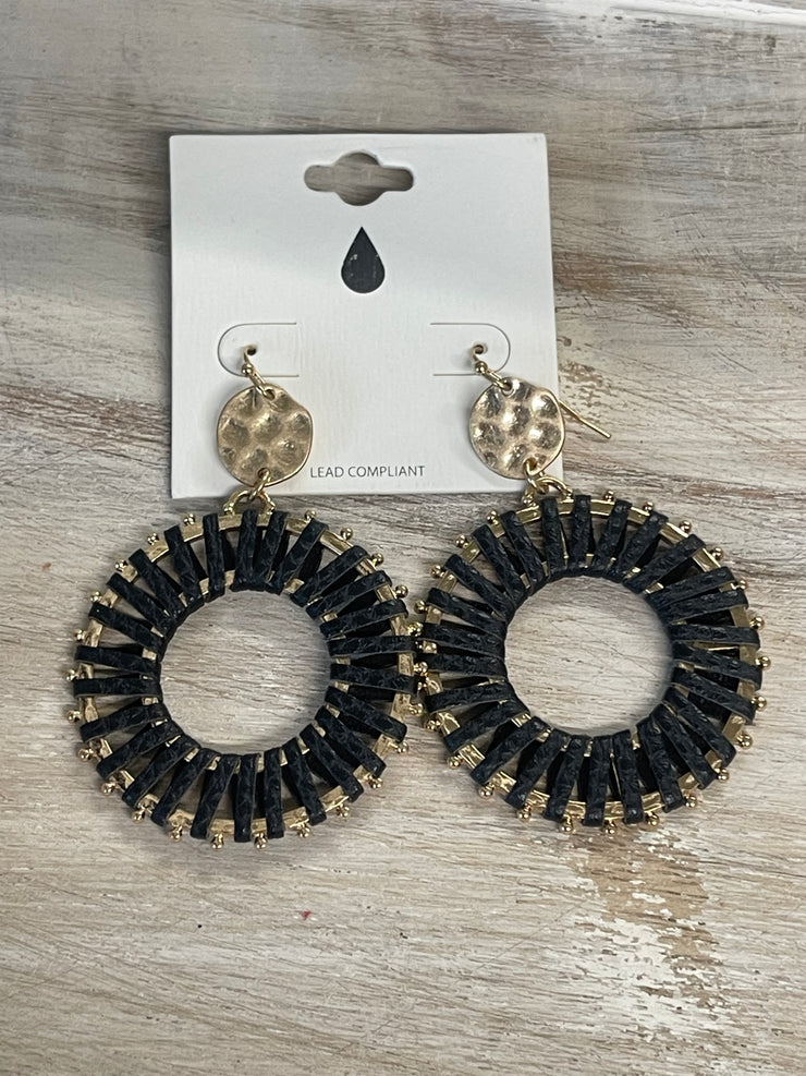 Black Gold Hoop